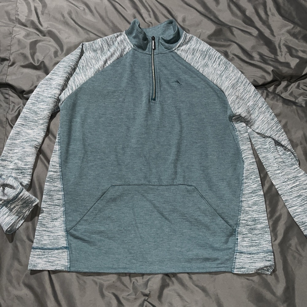 Tommy Bahama 1/4 Zip Pullover Mens Large Casual Boating Golf Beach